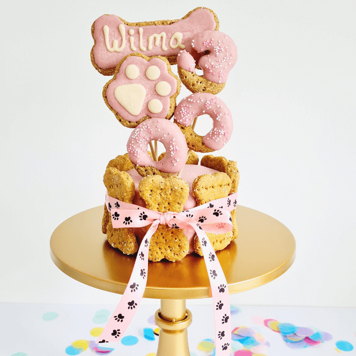 Loaded Dog Cake - Pink