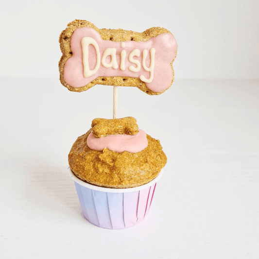 Personalised Doggie Cupcake - Pink