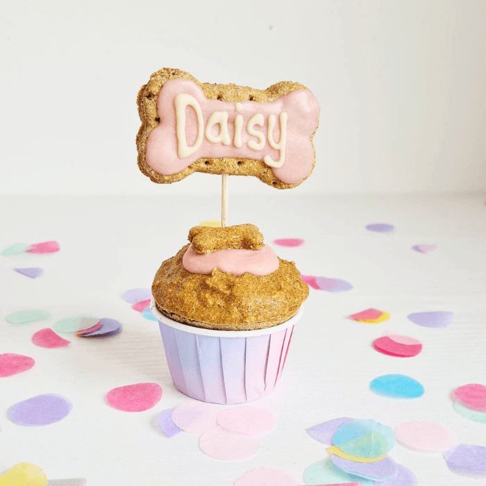 Personalised Doggie Cupcake - Pink