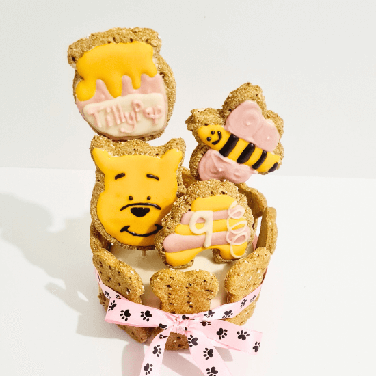 Pink Winnie The Pooh Dog Cake