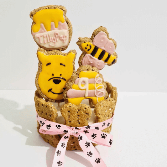 Pink Winnie The Pooh Dog Cake