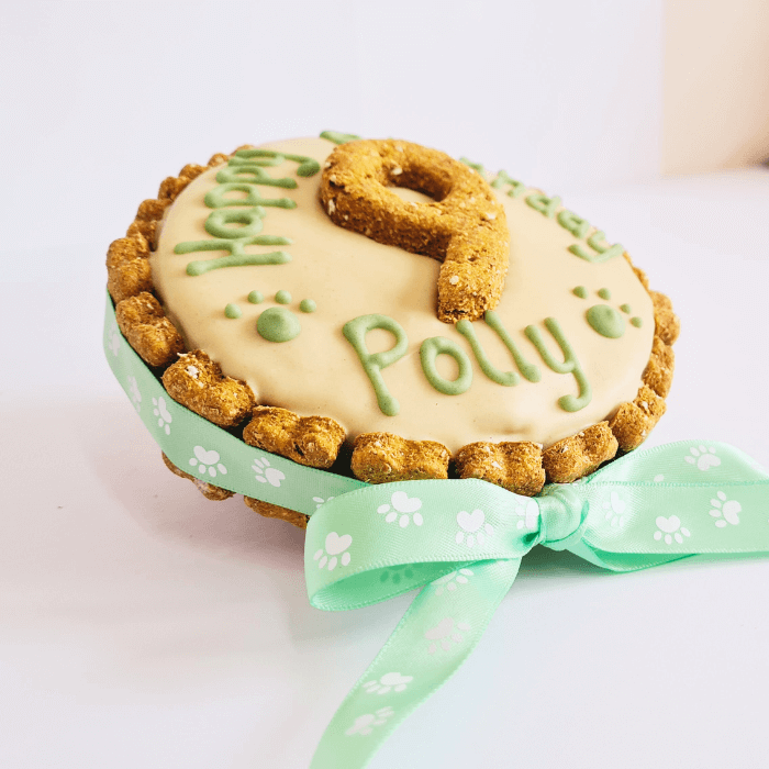 Classic Dog Cake -Green – pupcakesdogbakery - Main Image