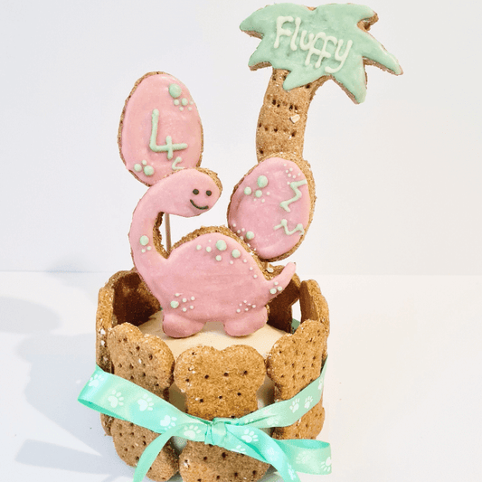DinoPaws Dog Cake - Pink