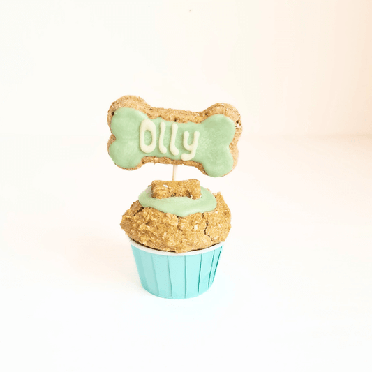 Personalised Doggie Cupcake - Green