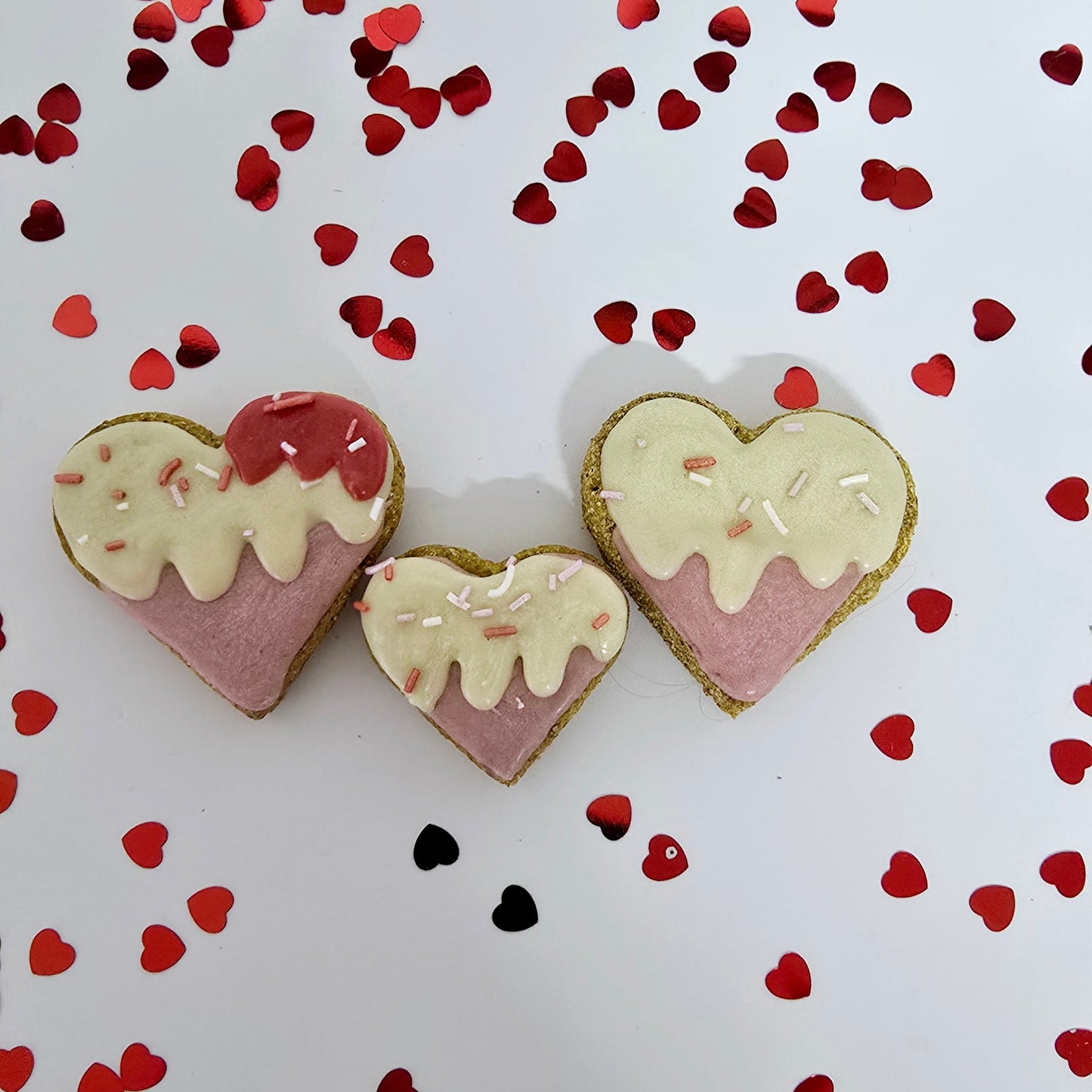 Confetti Hearts Dog treat set