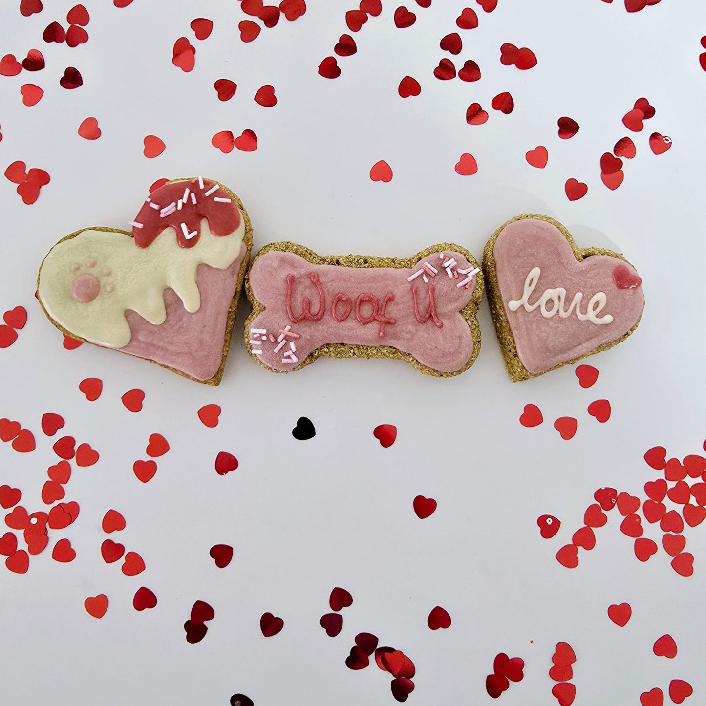 Woof you dog treat set