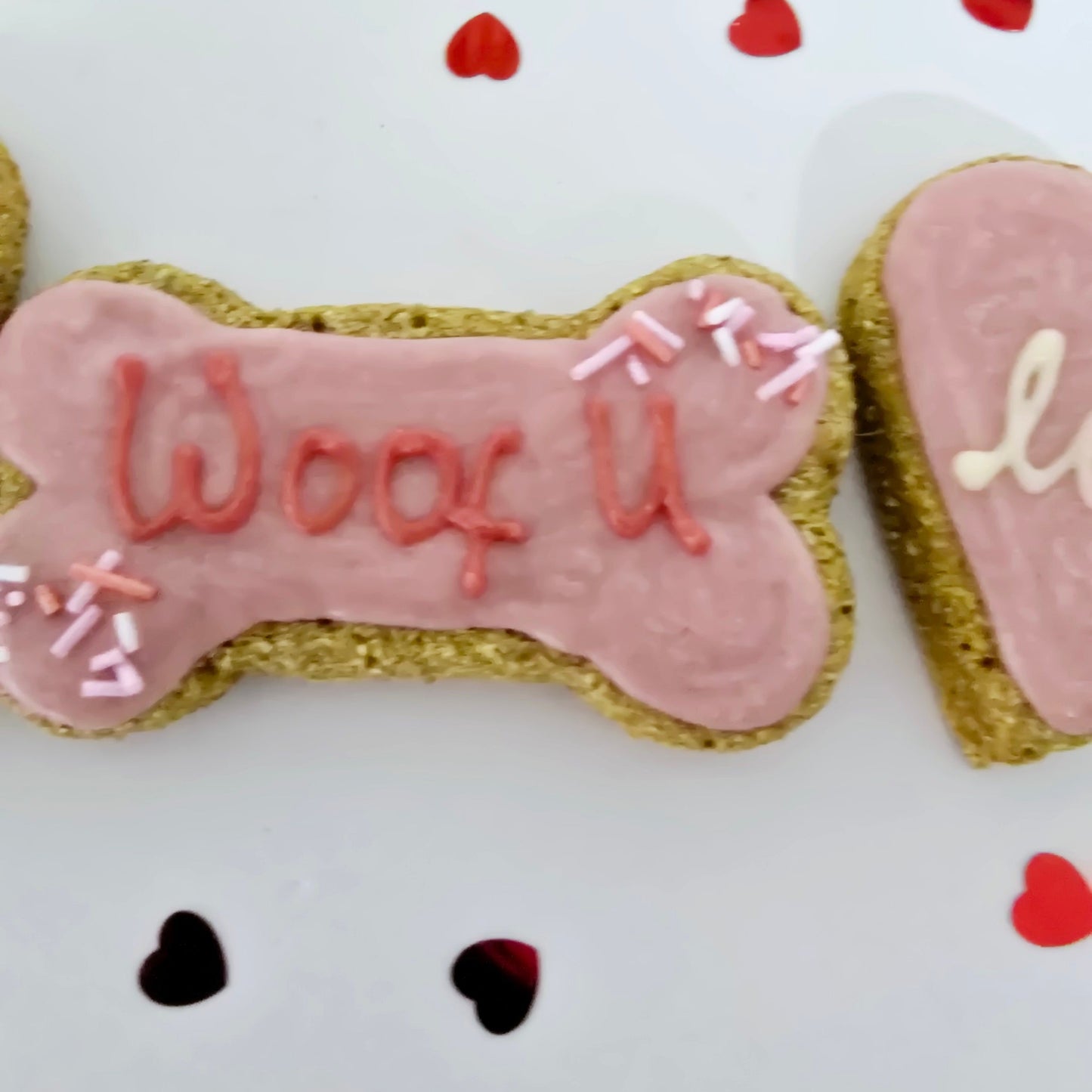 Woof you dog treat set