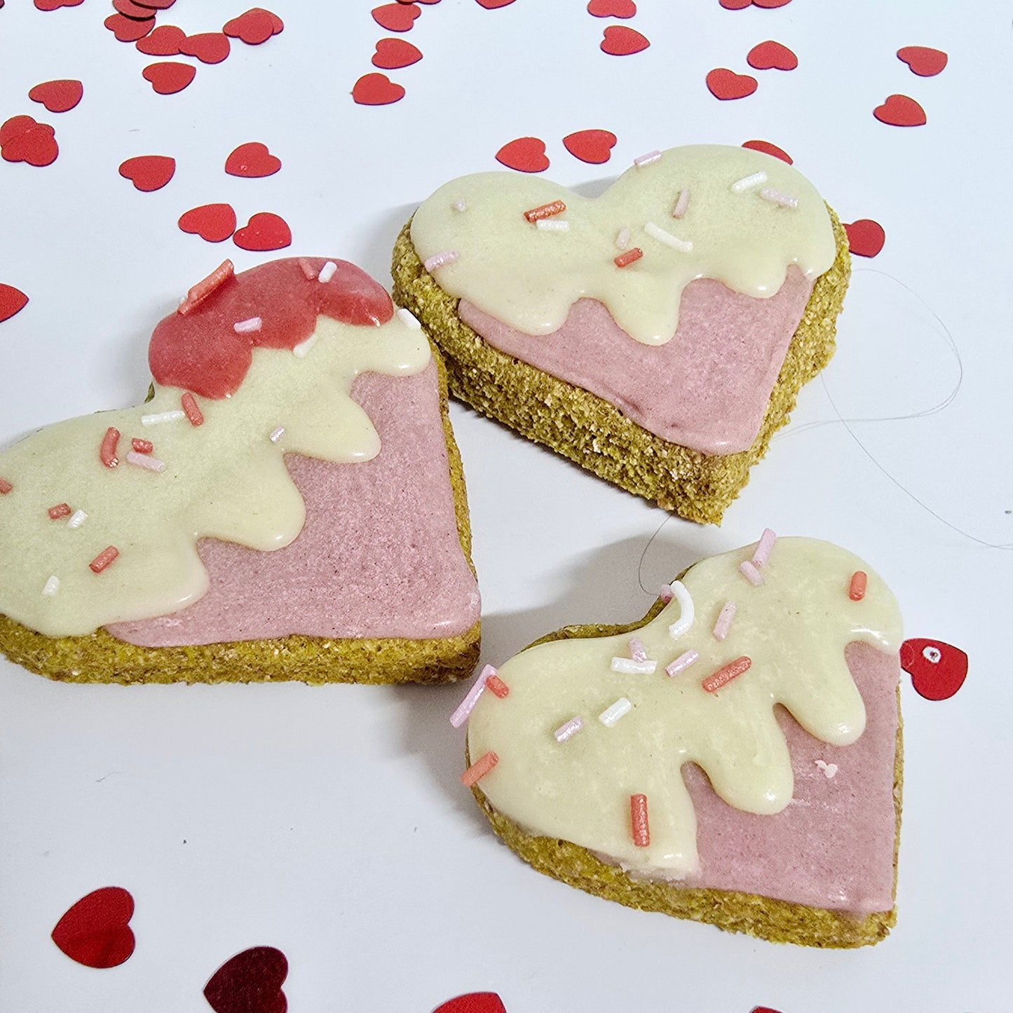 Confetti Hearts Dog treat set