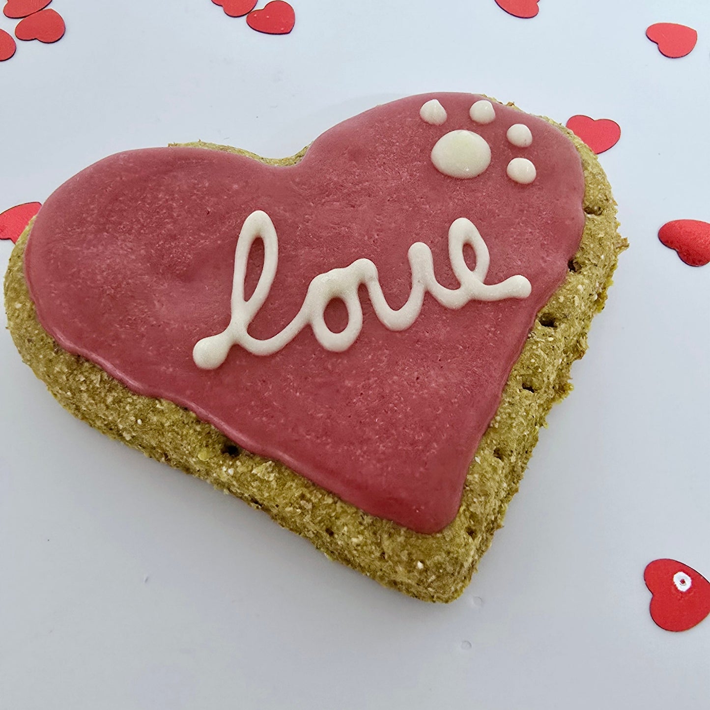 Love heart dog treat