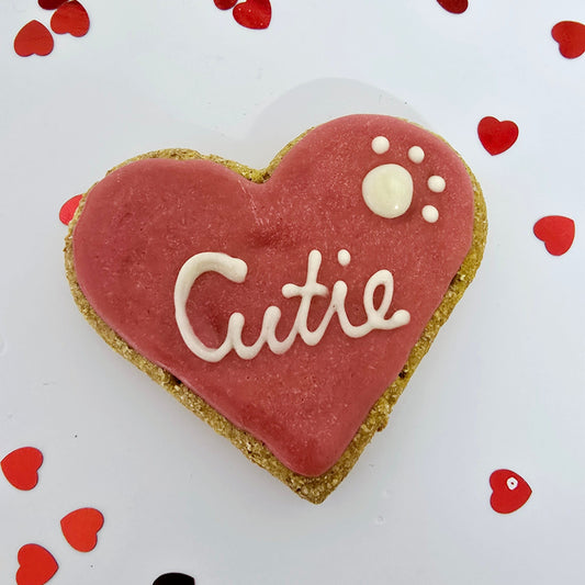 Cutie heart dog treat