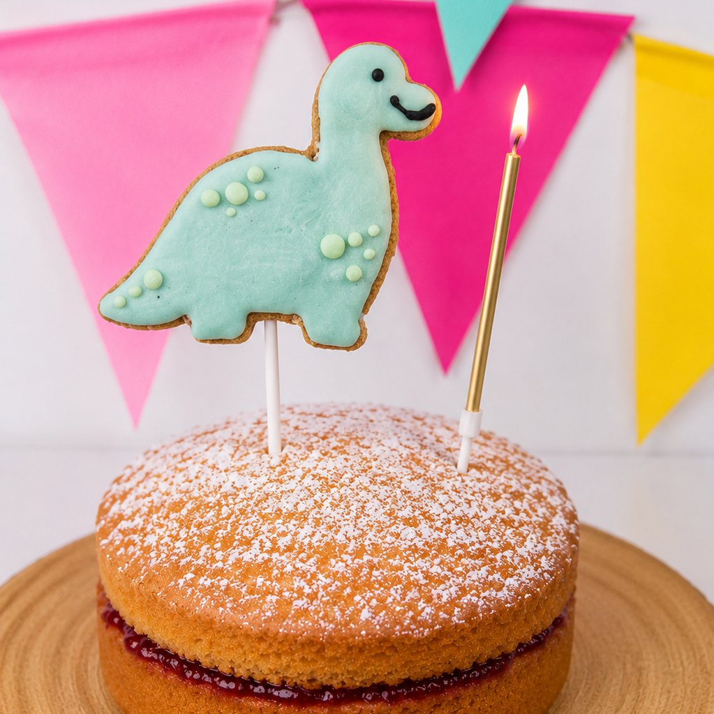 DinoPaws Cake Topper -Blue