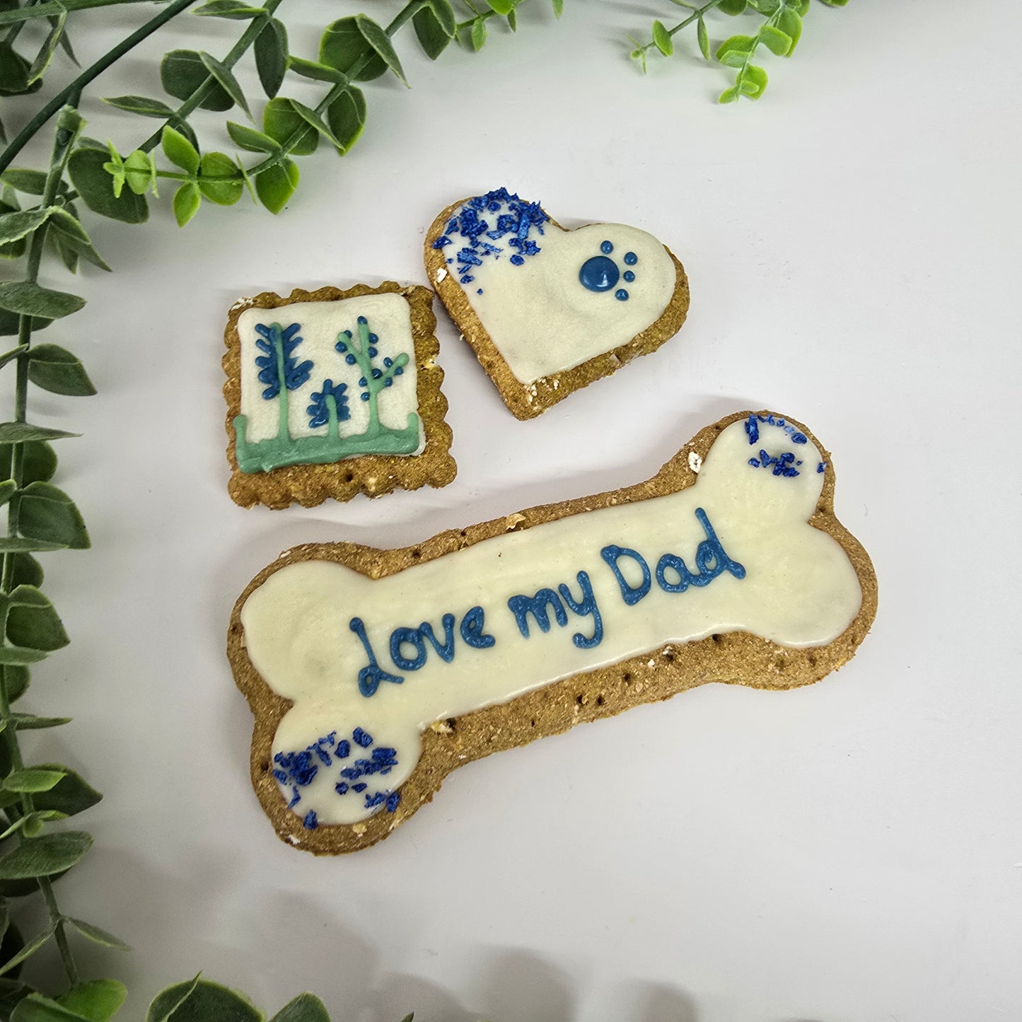 Dog Dad Biscuit Set